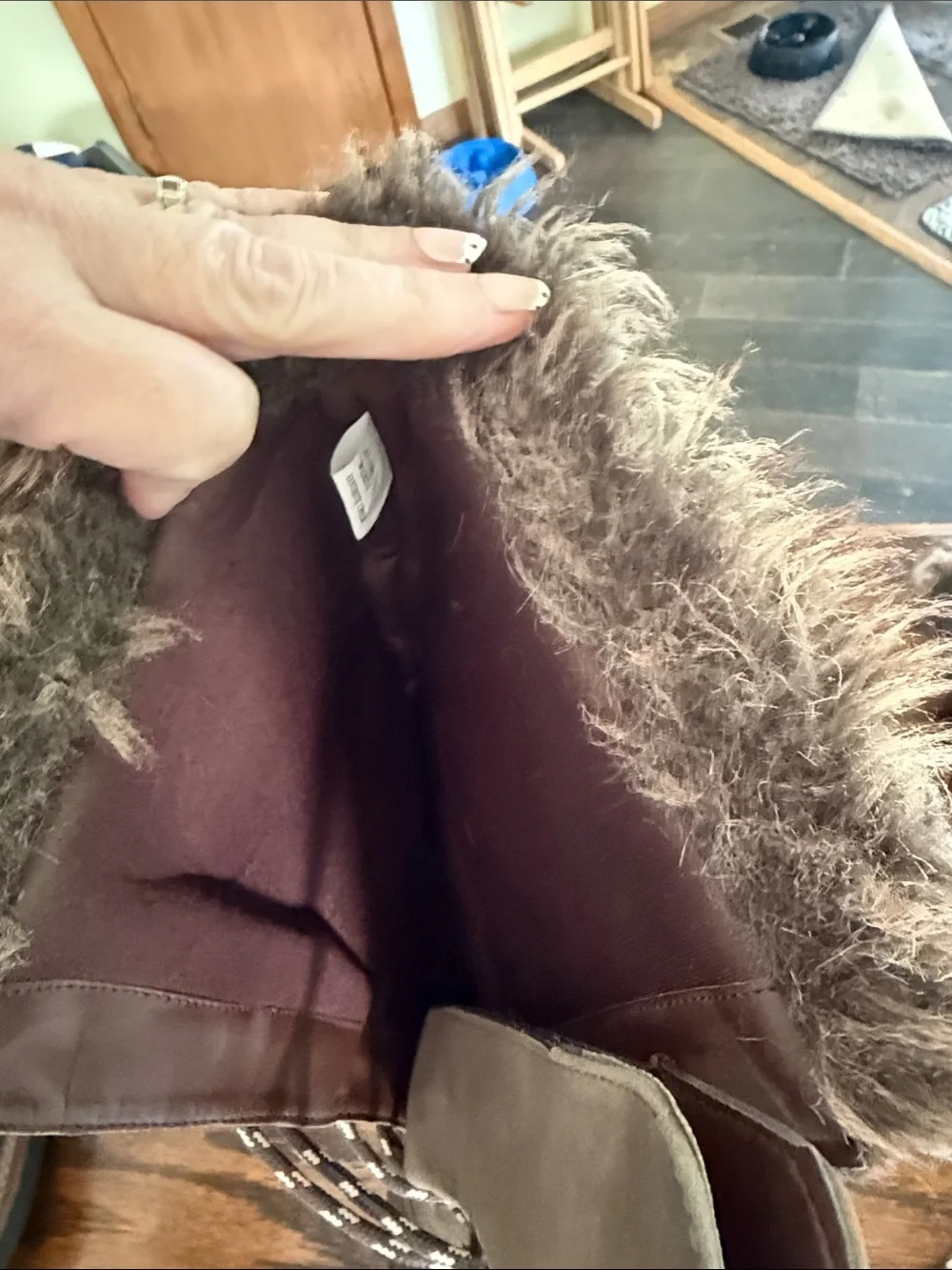 Women’s Brown Winter Lace-Up Boots with Faux Fur